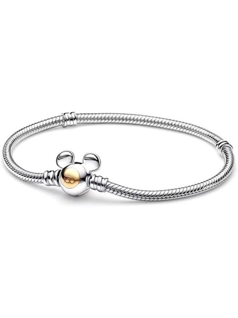 Sterling Silver Charm Bracelet Snake Chain Fits Any Pandora Charms Gift Women